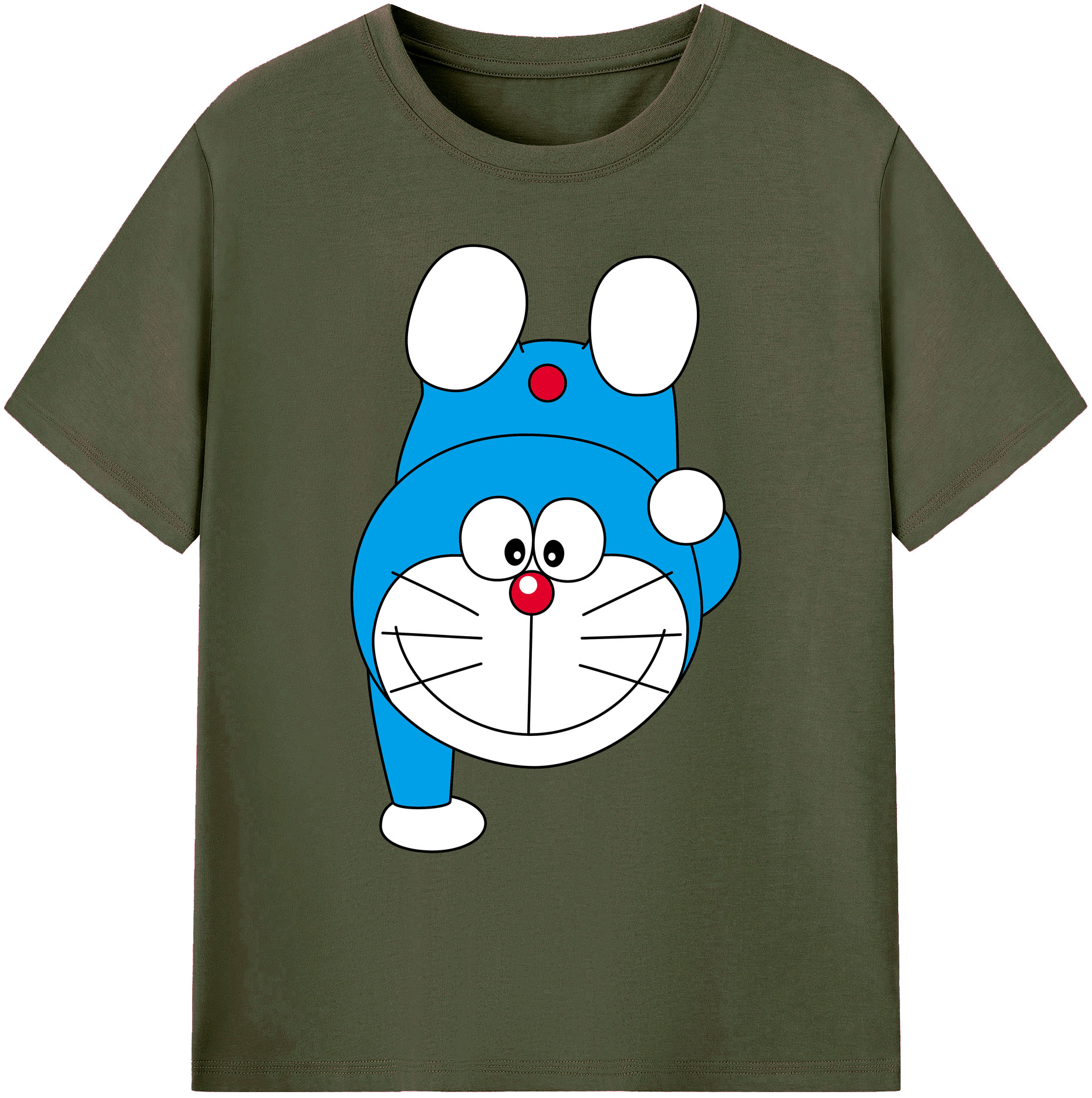 （画像用） ドラえもん Doraemon 綿100％ メンズ半袖Tシャツ｜肌触りやわらか＆通気性